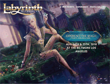 Tablet Screenshot of labyrinthmasquerade.com